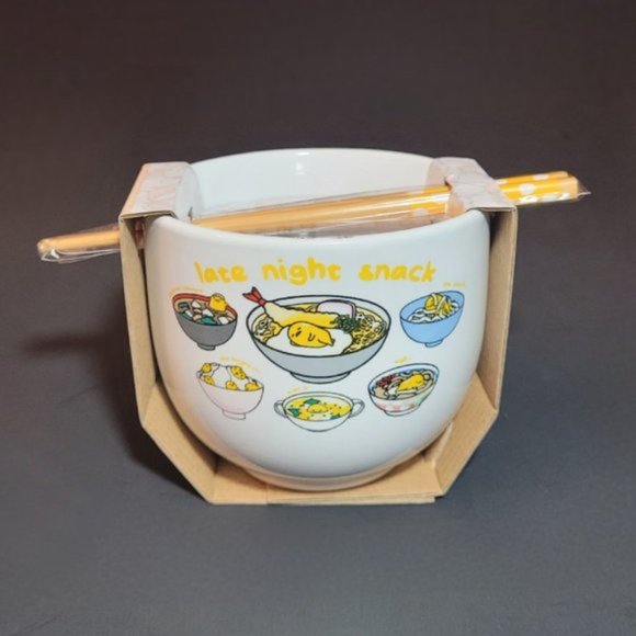 Other Top Ramen Silly Retro Novelty Gift Set With Gudetama Ramen Bowl